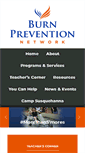 Mobile Screenshot of burnprevention.org