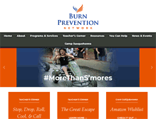 Tablet Screenshot of burnprevention.org